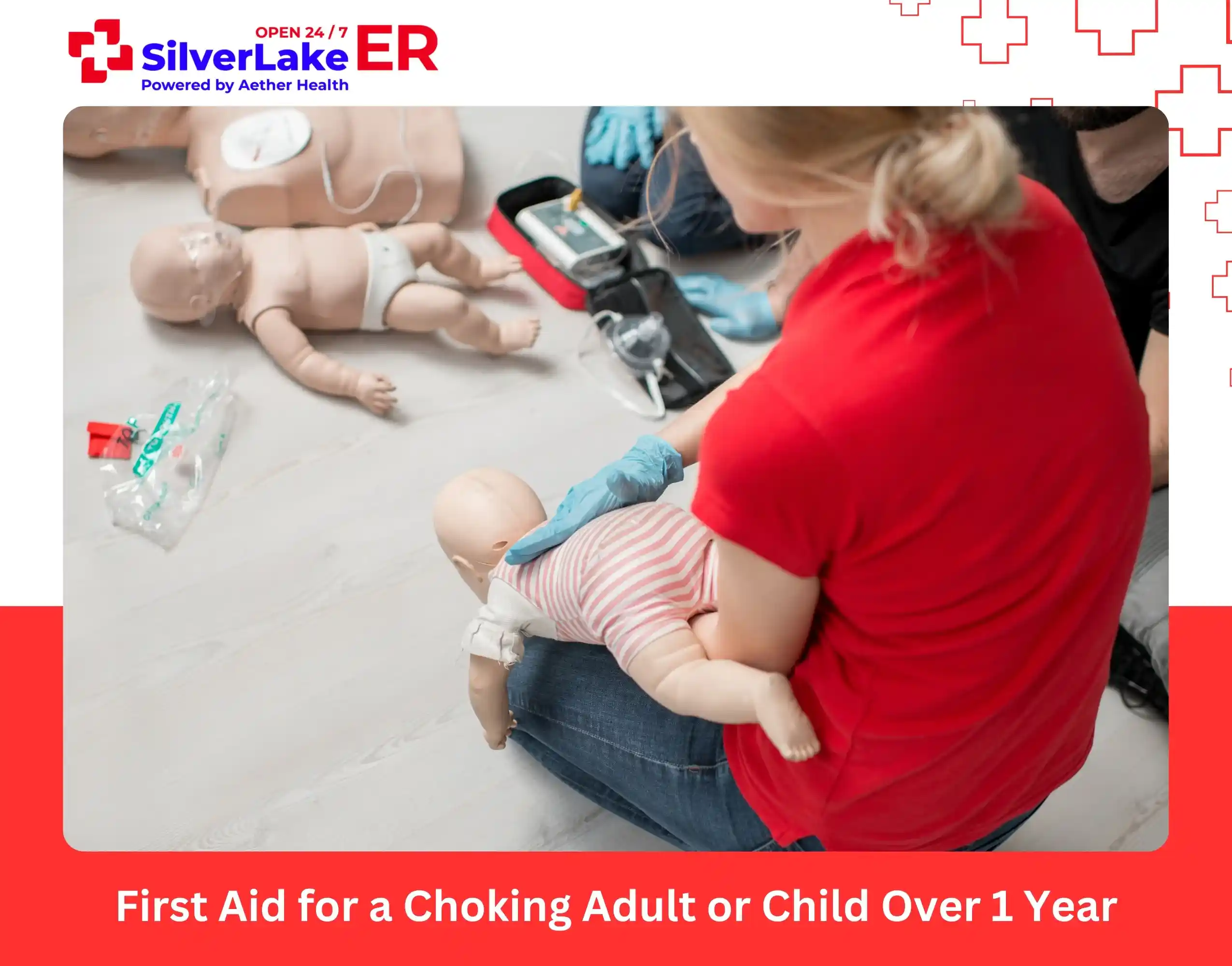 First Aid for a Choking Adult or Child Over 1 Year